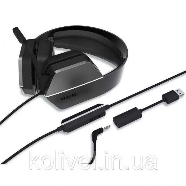 Ігрова гарнітура Philips Wired Gaming Headset 7.1 USB+ 3.5мм (TAG4106BK/00) Киев - изображение 2