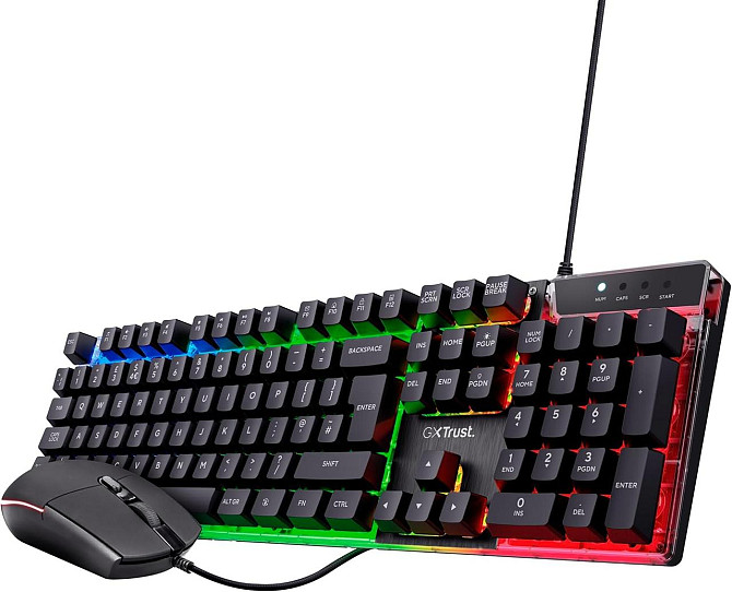 Игровая клавиатура и мышь Trust GXT 838 Azor, QWERTY UK, LED, 8 Anti-Ghosting, ПК PS4 Xbox ноутбука, Киев - изображение 1