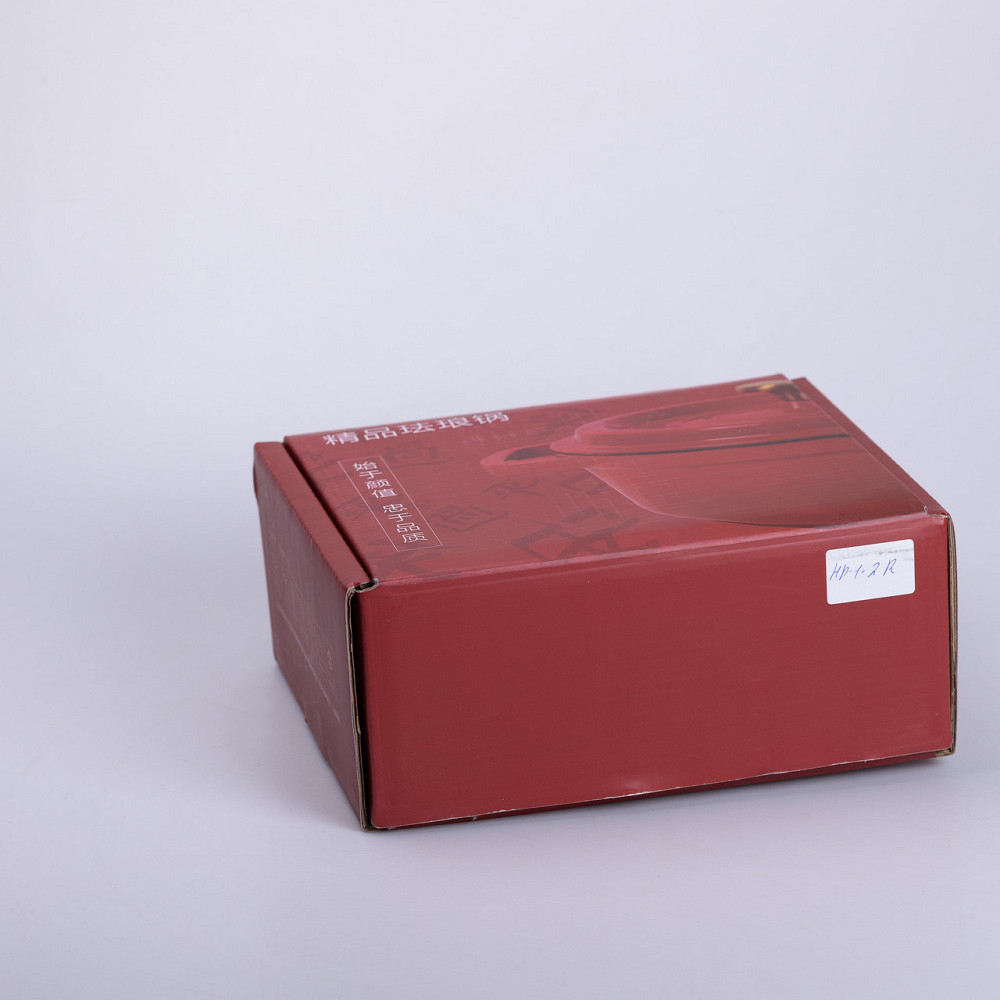 Каструля чавунна емальована 2 л з кришкою Ø20 см Червона HP-1-2R Коломыя - изображение 8