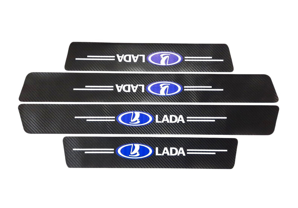 Захисна плівка на пороги Lada (карбонова стрічка) к-т 4шт Вінниця - фото 1