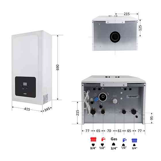 Котел газовый Airfel Optimum Premix 30 кВт Киев