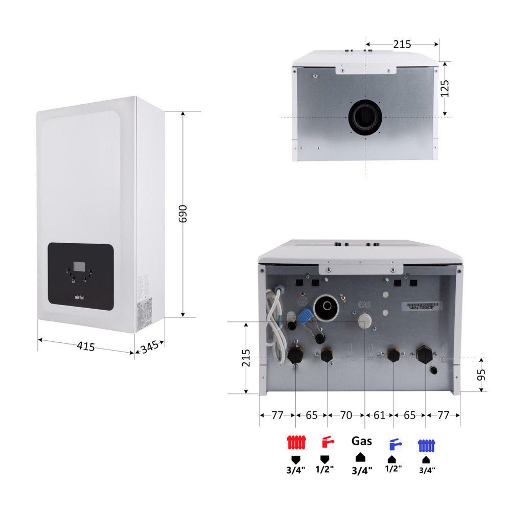 Котел газовый Airfel Optimum Premix 30 кВт Киев - изображение 2