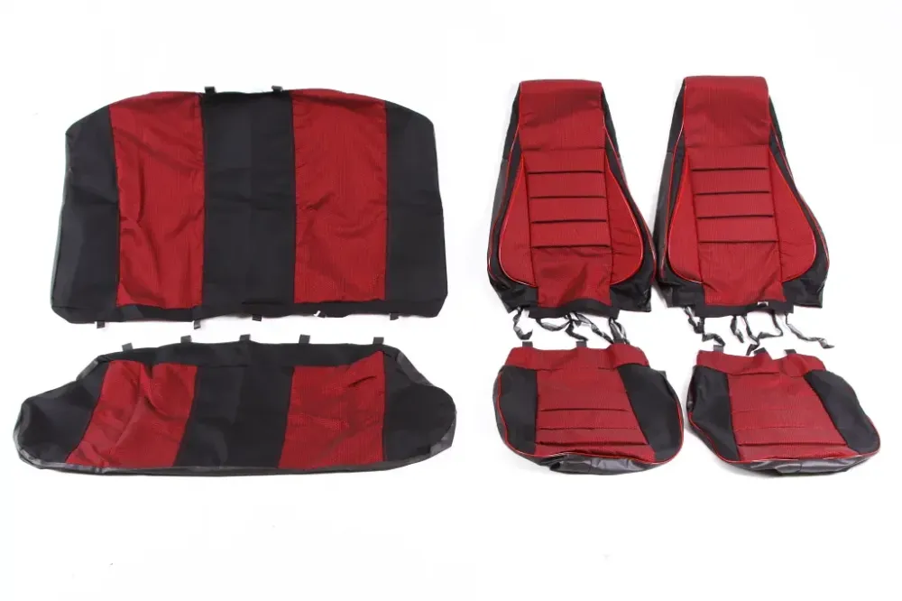 Чихли на сидіннях 2107 Avto-fortuna Пілот з паралоном червоні Вінниця - фото 1