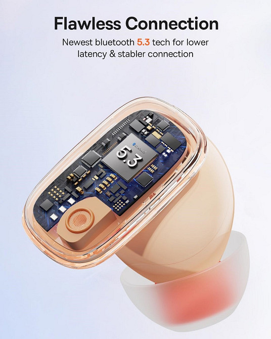 Бездротові навушники Baseus AirNora 2 True Wireless Earphones Gradient Orange Киев - изображение 6