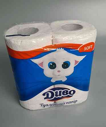 Бумага туалетная  белая (а4) Диво SOFT (1 пачка) Харьков