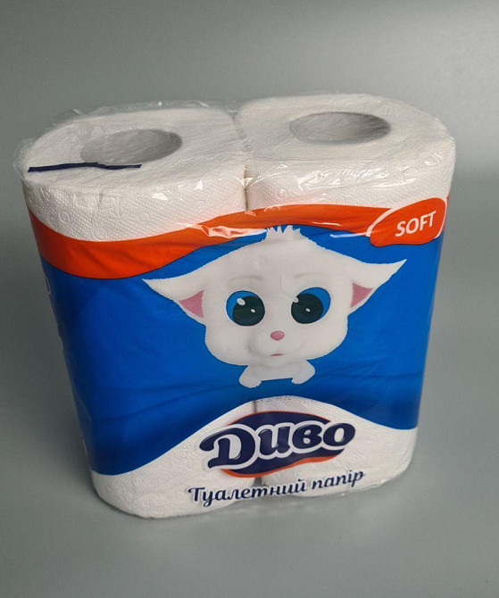 Бумага туалетная  белая (а4) Диво SOFT (1 пачка) Харьков - изображение 1