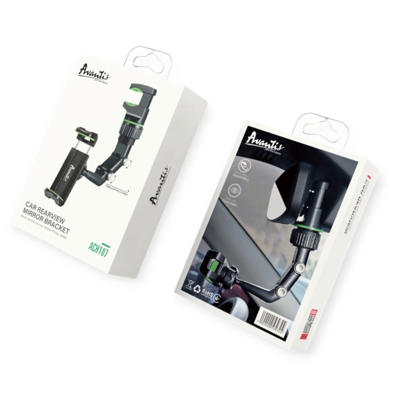 Подставка под телеф на зеркало заднего вида avantis 60-100 мм с шарниром Мукачево - изображение 1