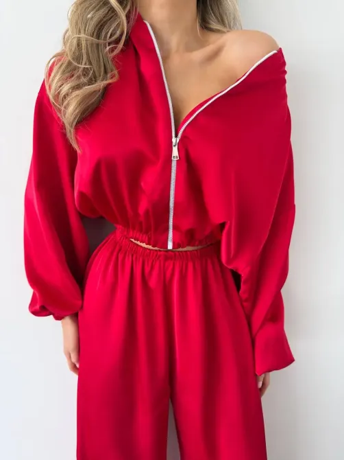 Жіночий костюм з дабл шовку — стильний вільний крій, 4 кольори Одеса - фото 3