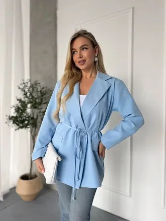 Женский пиджак с поясом - универсальная вещь для базового гардероба Одесса