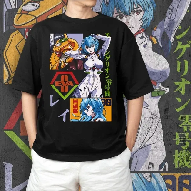 Футболка чоловіча з  принтом Evangalion Рей Аянами 4 Розмір 48 Дніпро - фото 4