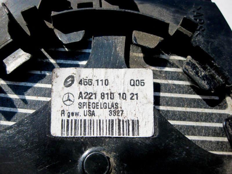 Mercedes-Benz  A2218101021 Дзеркальний елемент правого дзеркала S-Class W221 CL C216 CLS C219 Одеса - фото 3