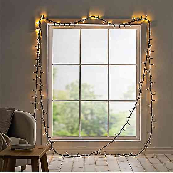 Гірлянда новорічна 22 м, 220 LED, жовтий світло Київ