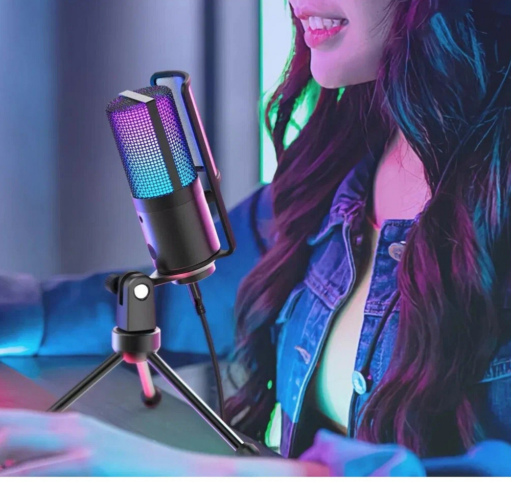 Микрофон конденсаторный для стрима с поп-фильтром Fifine K669 Pro2 Киев - изображение 5