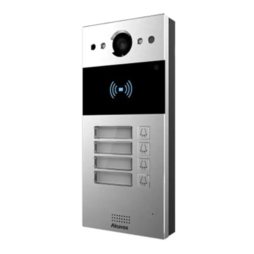IP-відеопанель на 5 абонентів 2Mp Akuvox R20B SIP зі зчитувачем EM-Marine / Mifare / NFC (87-00031) Київ - фото 2