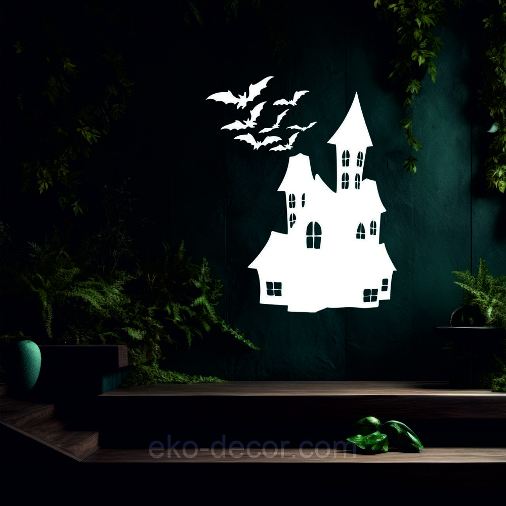 Декоративне настінне Панно «Замок», Декор на стіну 90*68 см, Білий Київ - фото 2