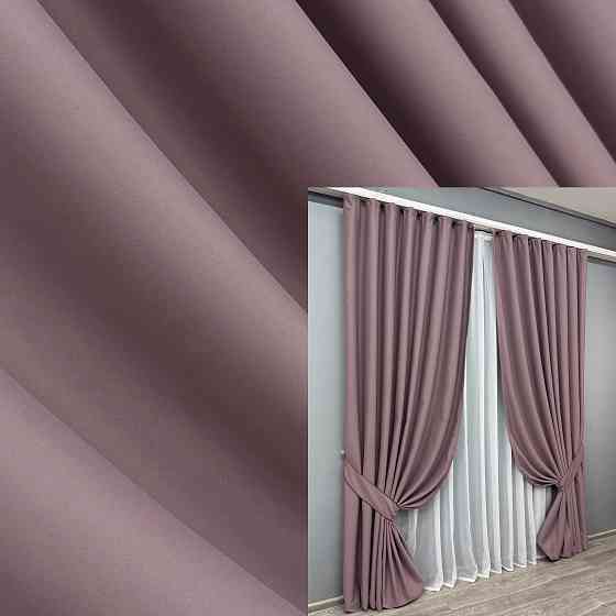 Комплект готових штор VR-Textil Блекаут Midnight № 1679ш Пудровий 200х270 см 2 шт (32-300) Київ