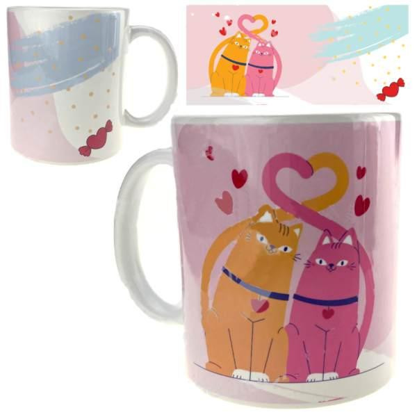 Кружка керамическая Котики друзья Киев - изображение 1