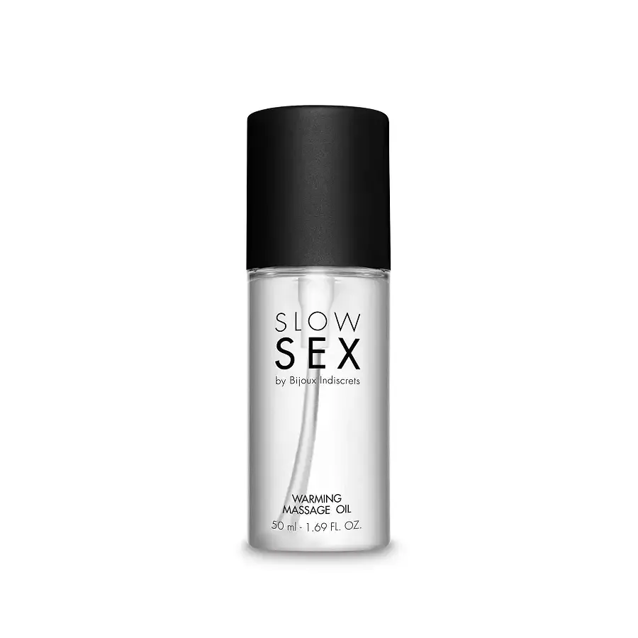 Розігрівальна їстівна масажна олія Bijoux Indiscrets Slow Sex Warming massage oil Львів - фото 2