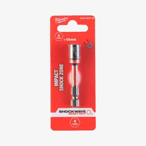 Насадка торцева магнитна під зовнішній 6-гранник ShW MILWAUKEE, 6х65мм Одеса