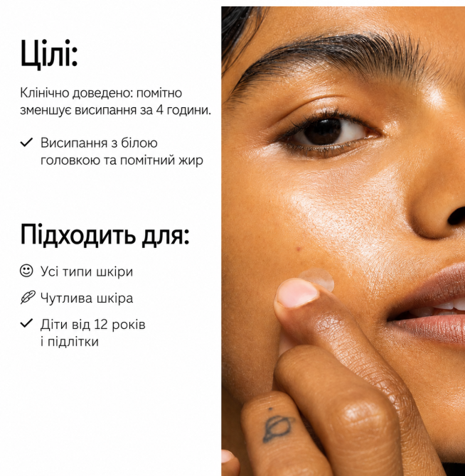 Невидимые SOS-патчи с салициловой кислотой от прыщей The INKEY List Pimple 22 шт. Славянск - изображение 6