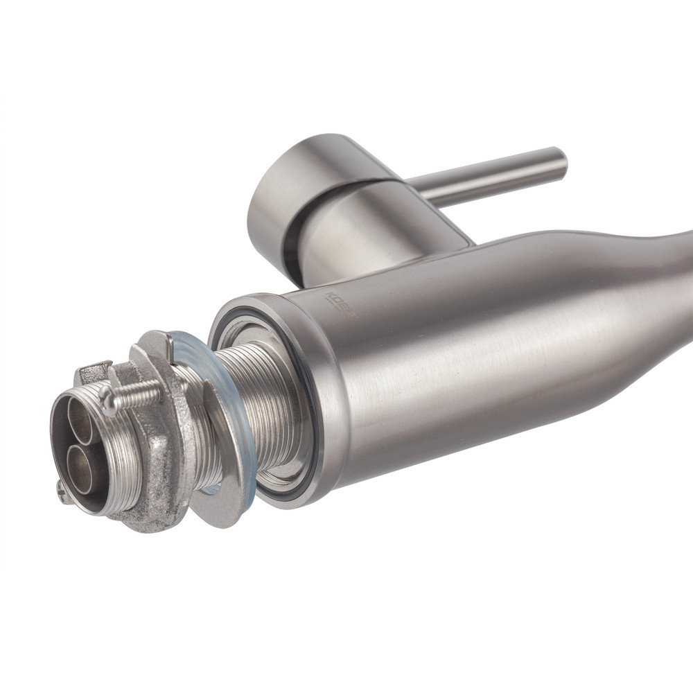 Кухонный смеситель Koer KI-70026-02 с черным силиконовым изливом KR5209 Харьков - изображение 9