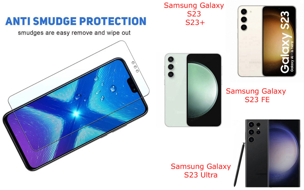 Защитное стекло NeoGlass для Samsung Galaxy S23, S23+, S23 FE, S23 Ultra – ультрапрозрачное и устойчивое Киев - изображение 3