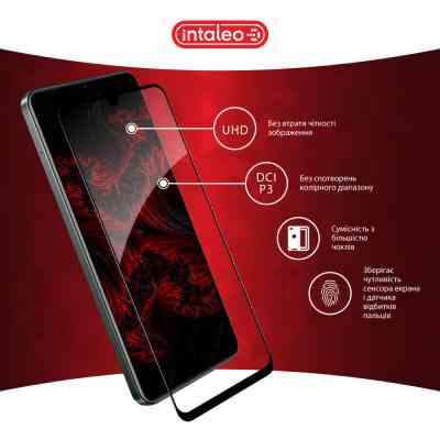 Стекло защитное Intaleo Full Glue Realme C61 Black (1283126594052) Винница