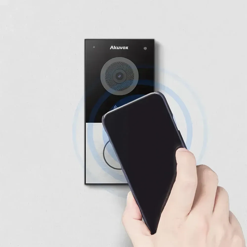 IP-відеопанель з Wi-Fi 2Mp Akuvox E12W SIP зі зчитувачем Mifare / NFC / BLE (87-00047) Киев - изображение 9