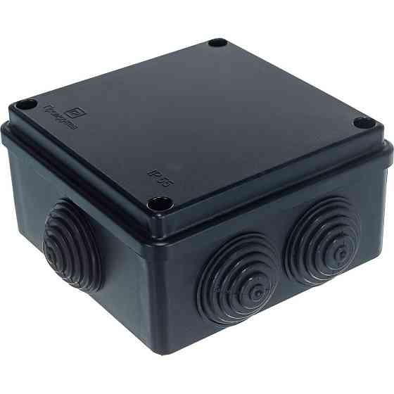 Коробка розподільча РК2 зовнішня чорна 85*85 Харків