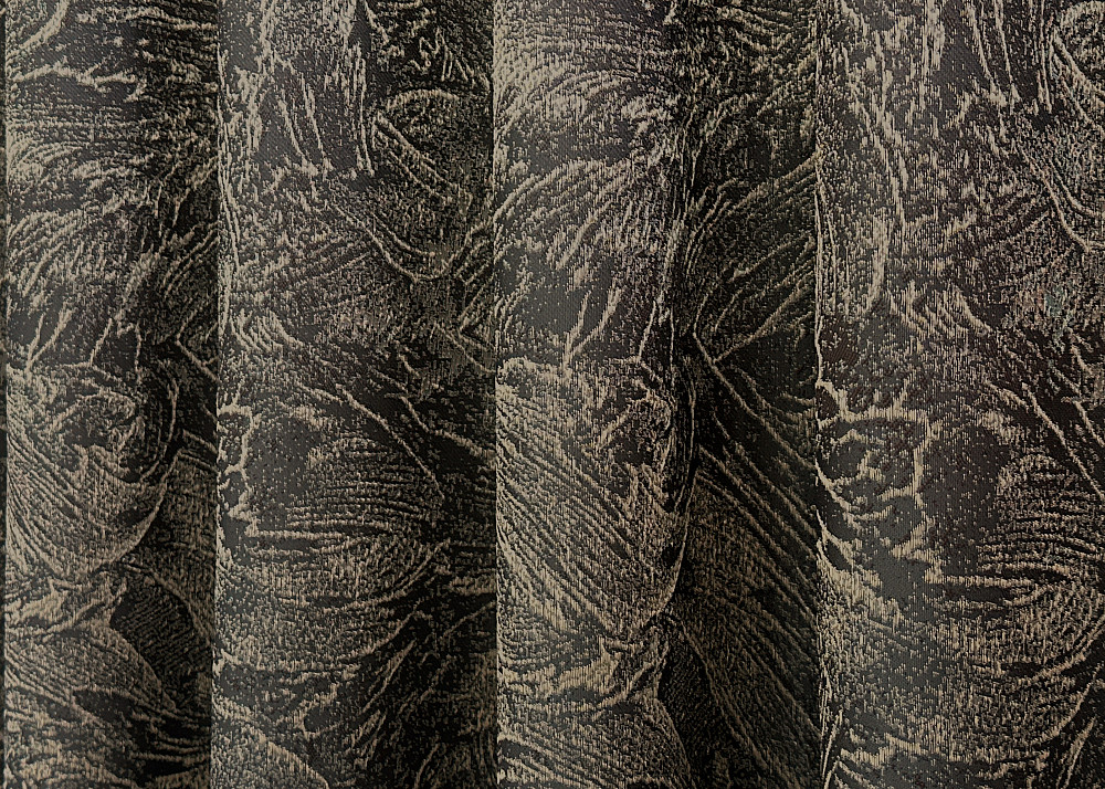 Комплект коротких штор VR-Textil Жаккард Fantasy № 1632ш Венге с бежевым 140х170 см 2 шт (35-0288) Киев - изображение 6