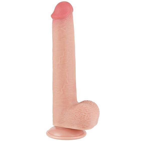 Фалоімітатор - Sliding-Skin Dual Layer Dong 9" Flesh Sex Aura Київ - фото 2