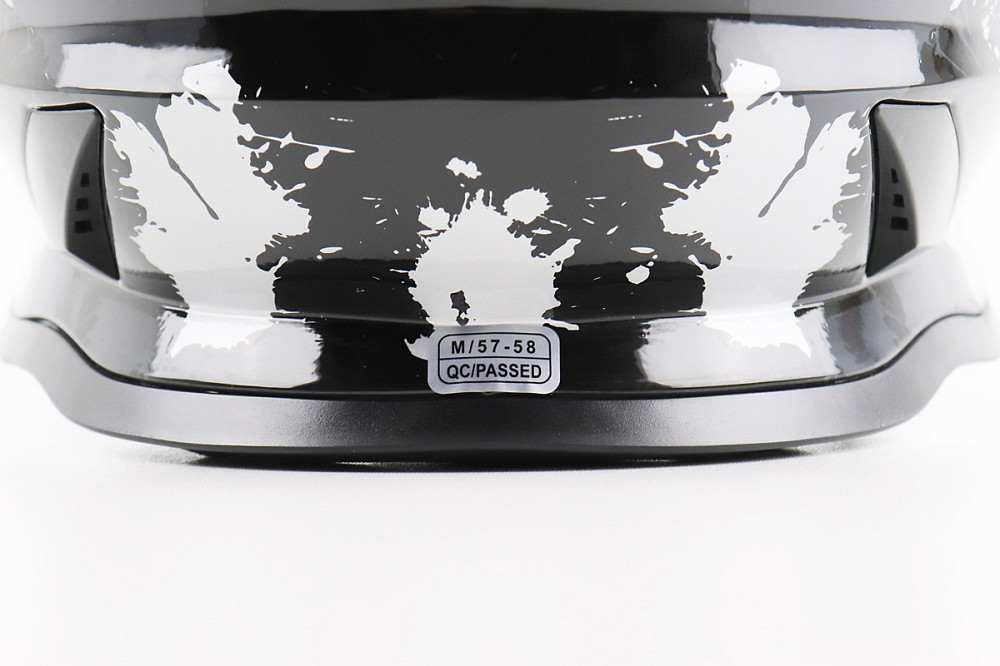 Шолом кросовий/ендуро/АТV зі склом BLD-819-7 М (57-58см), ЧОРНИЙ/СІРО-СИНІЙ Киев - изображение 7