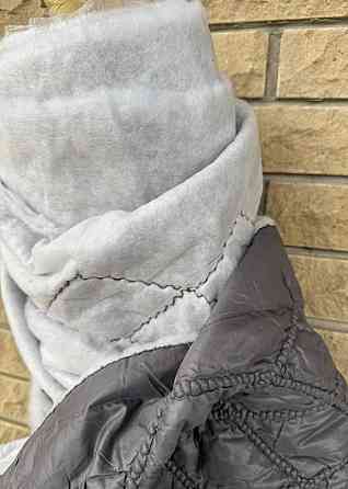 Тканина замш-опт/ плащівка стьобана сіра, від 3 м Київ