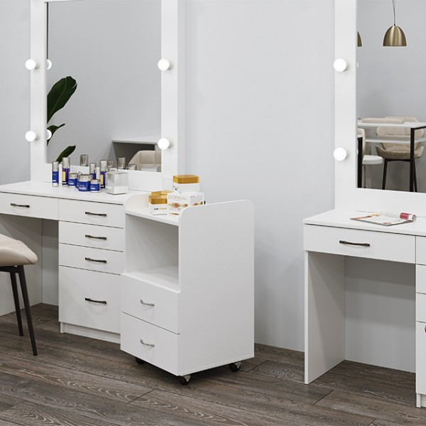 Тумба косметологическая на 2 ящика Эльф 2 (металлические колеса) Киев - изображение 3