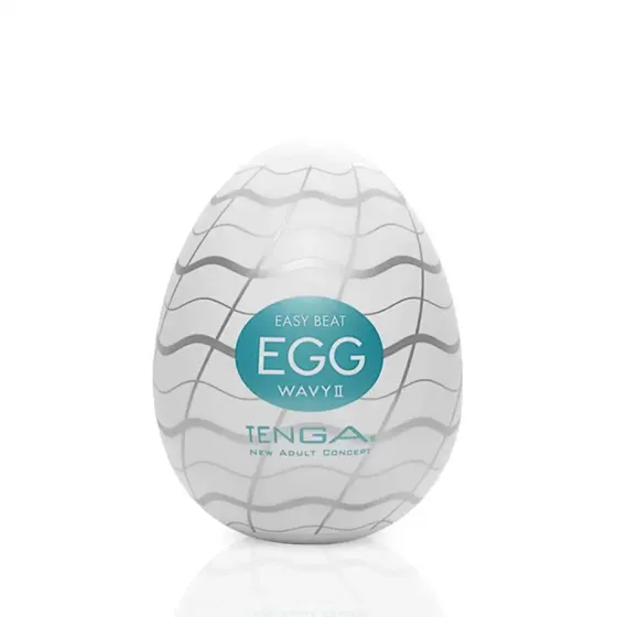 Мастурбатор-яйце Tenga Egg Wavy II з подвійним хвилястим рельєфом Львов