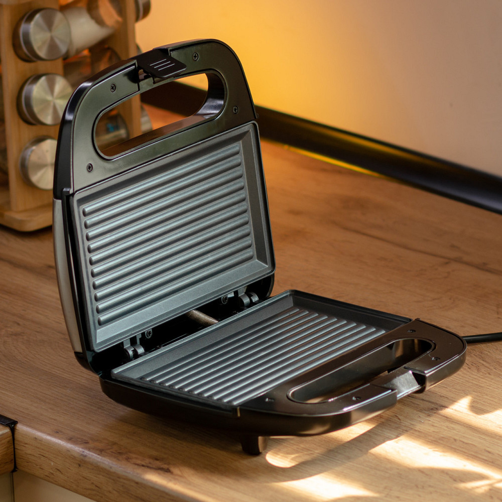 Електрогриль притискний з антипригарним покриттям 750 Вт Sokany SK-08073 Київ - фото 6