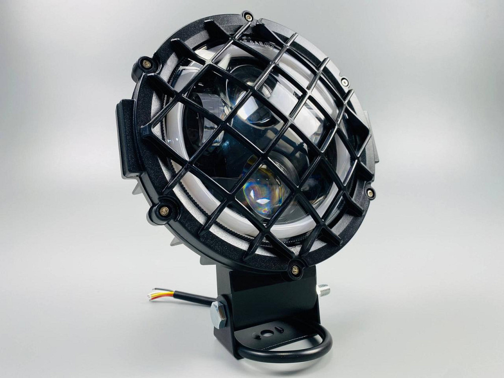 Фара головного світла LED, жовте та біле світло (ближній + дальній + DRL) 5.75 дюйма Мукачево - фото 5