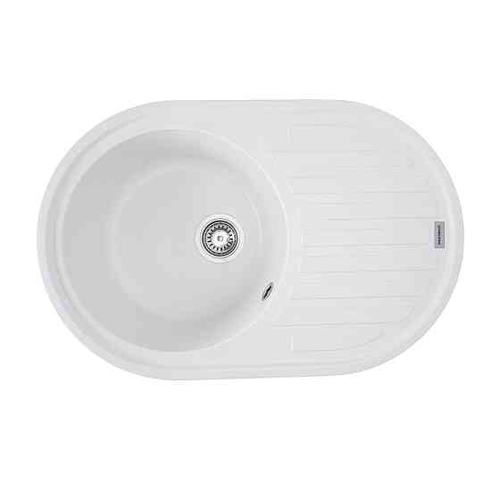 VALESO Гранітна мийка для кухні VALESO LIRA 7750 матова Білосніжна Киев