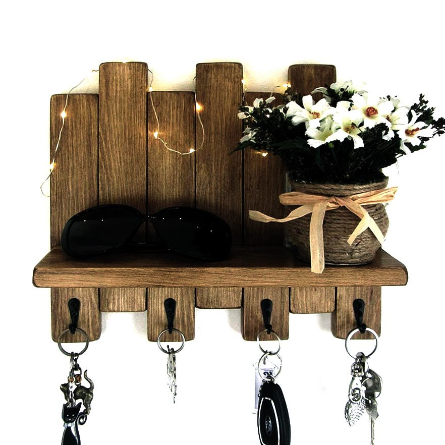 Ключниця дерев'яна "Серберг" сепія Миколаїв - фото 1