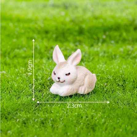 Кролик з писанкою мініатюрны фігурки для флораріуму та великодніх композицій. № 2 Одеса