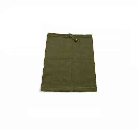 Мужской теплый зимний снуд бафф для военных хаки, армейский флисовый шарф снуд зеленого цвета для зсу Каменец-Подольский