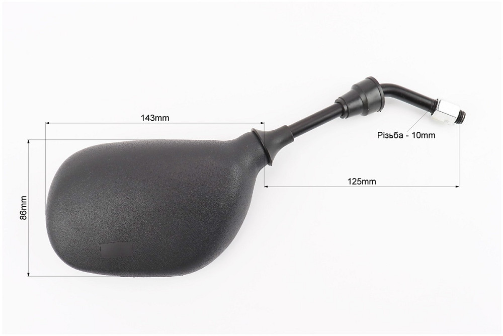 Дзеркала к-кт YAMAHA- чорні "краплі", м10 Київ - фото 2