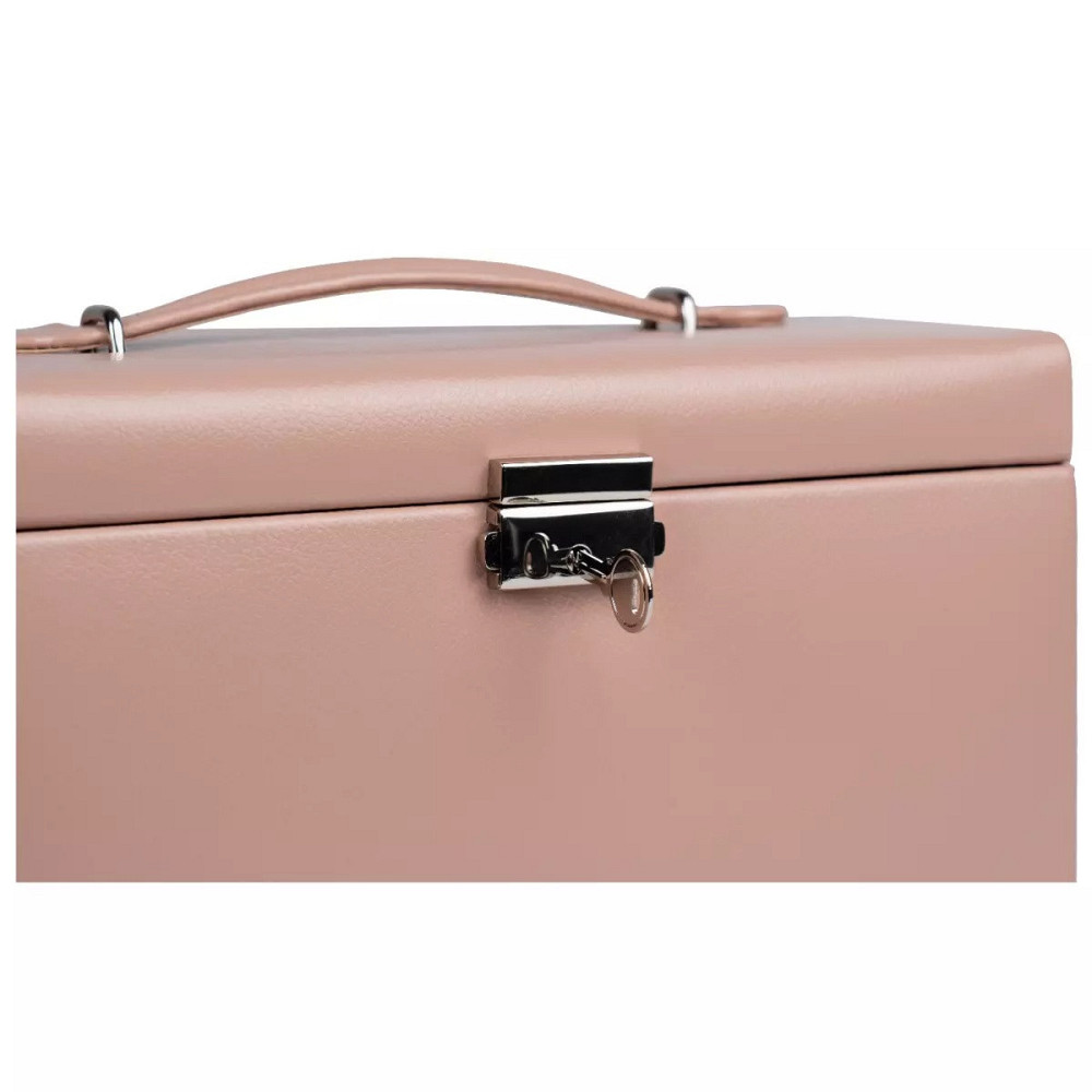 Шкатулка для драгоценностей Friedrich Lederwaren Classico на 4 отделения (24х15х16см) Розовый Киев - изображение 3