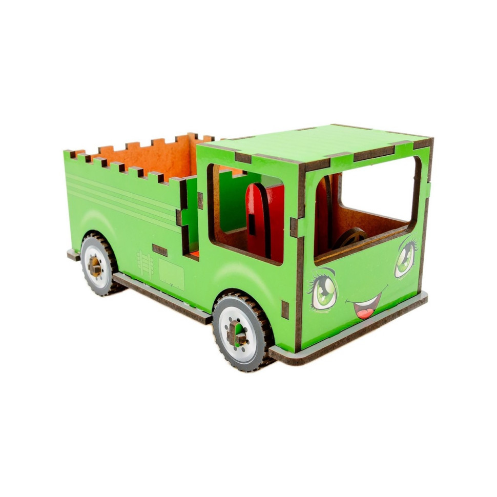 Дитячий дерев'яний 3D конструктор "Вантажівка" Puz-00929, 37 деталей Вінниця - фото 3