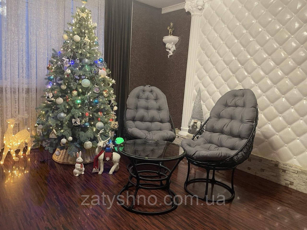 Балконні меблі з 2 кріслами та журнальним столом Київ - фото 2