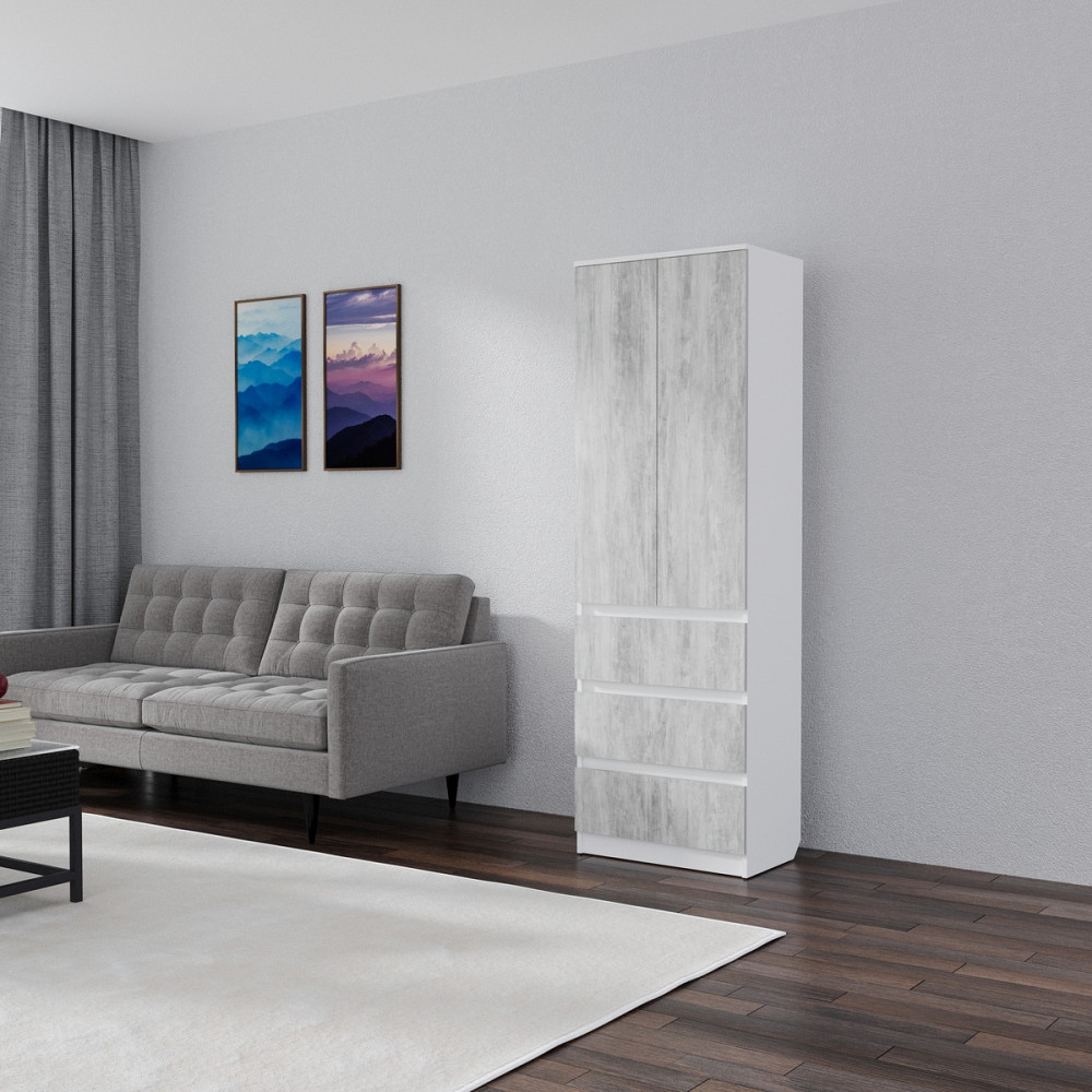 Розпашна шафа Смузі 11 800 білий/урбан-лайт Київ - фото 1