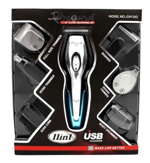 Машинка для стрижки Gemei GM-562 Стайлер 11 в 1 Київ - фото 4