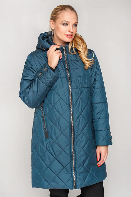 ЖЕНСКАЯ ДЕМИСЕЗОННАЯ КУРТКА ДОНА БОЛЬШИХ РАЗМЕРОВ, ДО КОЛЕНА. 50-60 р. Киев - изображение 1