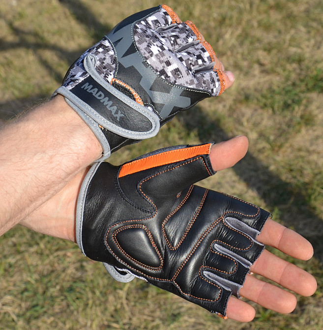 Рукавички для фітнесу MadMax MFG-831 Mti 83.1 Grey/Digital Camo XXL Луцк - изображение 7