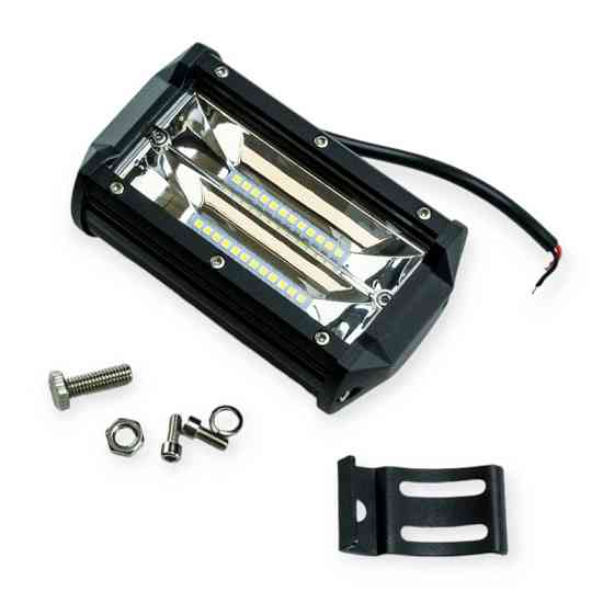 Фара LED прямокутна 130х70х60 (ДВШ) 72W дальній 3030 додаткова Мукачево